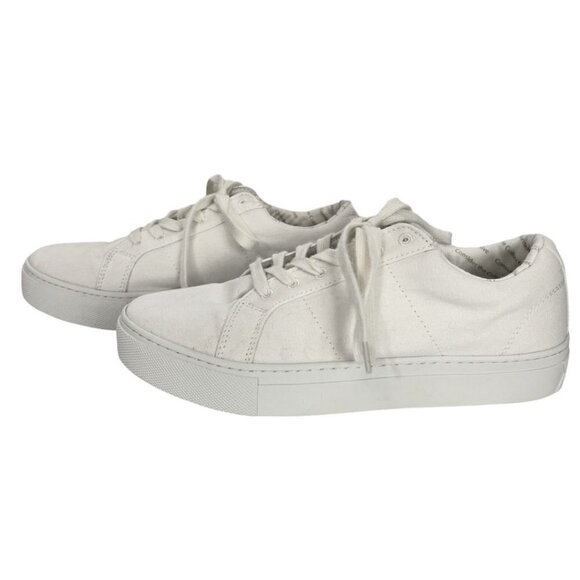 GREATS BROOKLYN WOMEN'S ROYALE TEXTILE WHITE LOW TOP ESPADRILLE - 8 - Picture 1 of 9